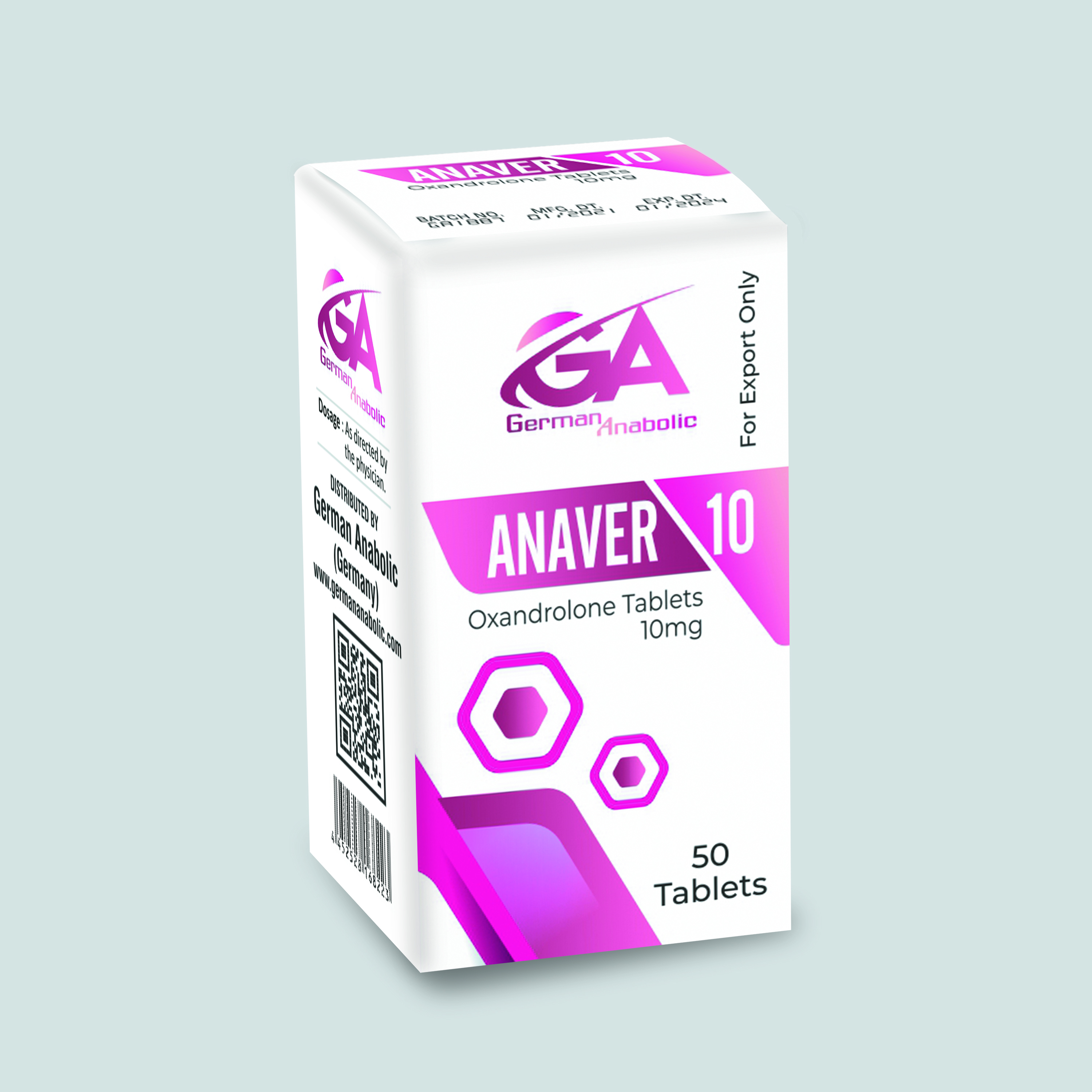 Anaver 10 oxandrolone tablets 10mg